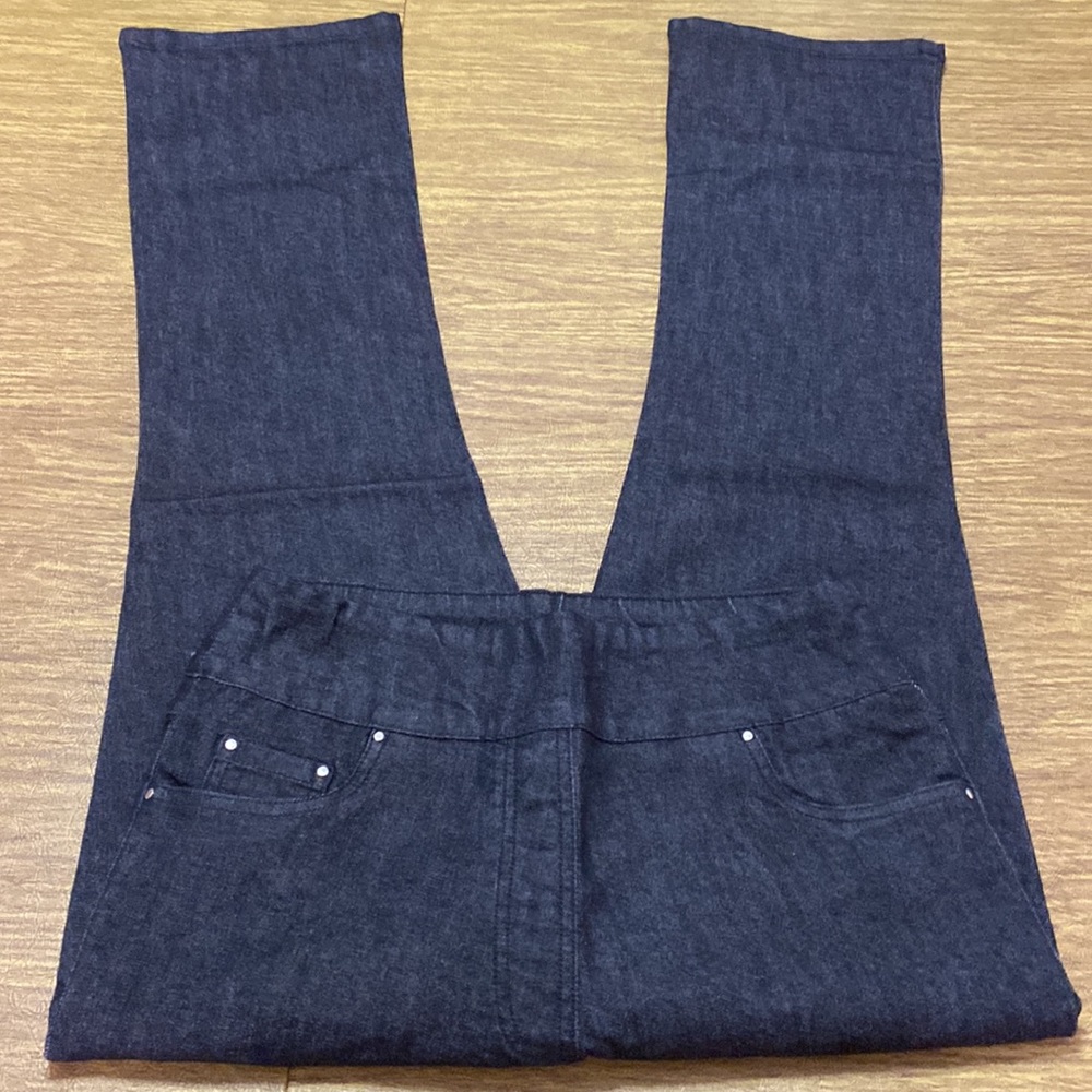 Blair Dark Gray Pull On Stretch Waist Denim Jeans Pants Size 8